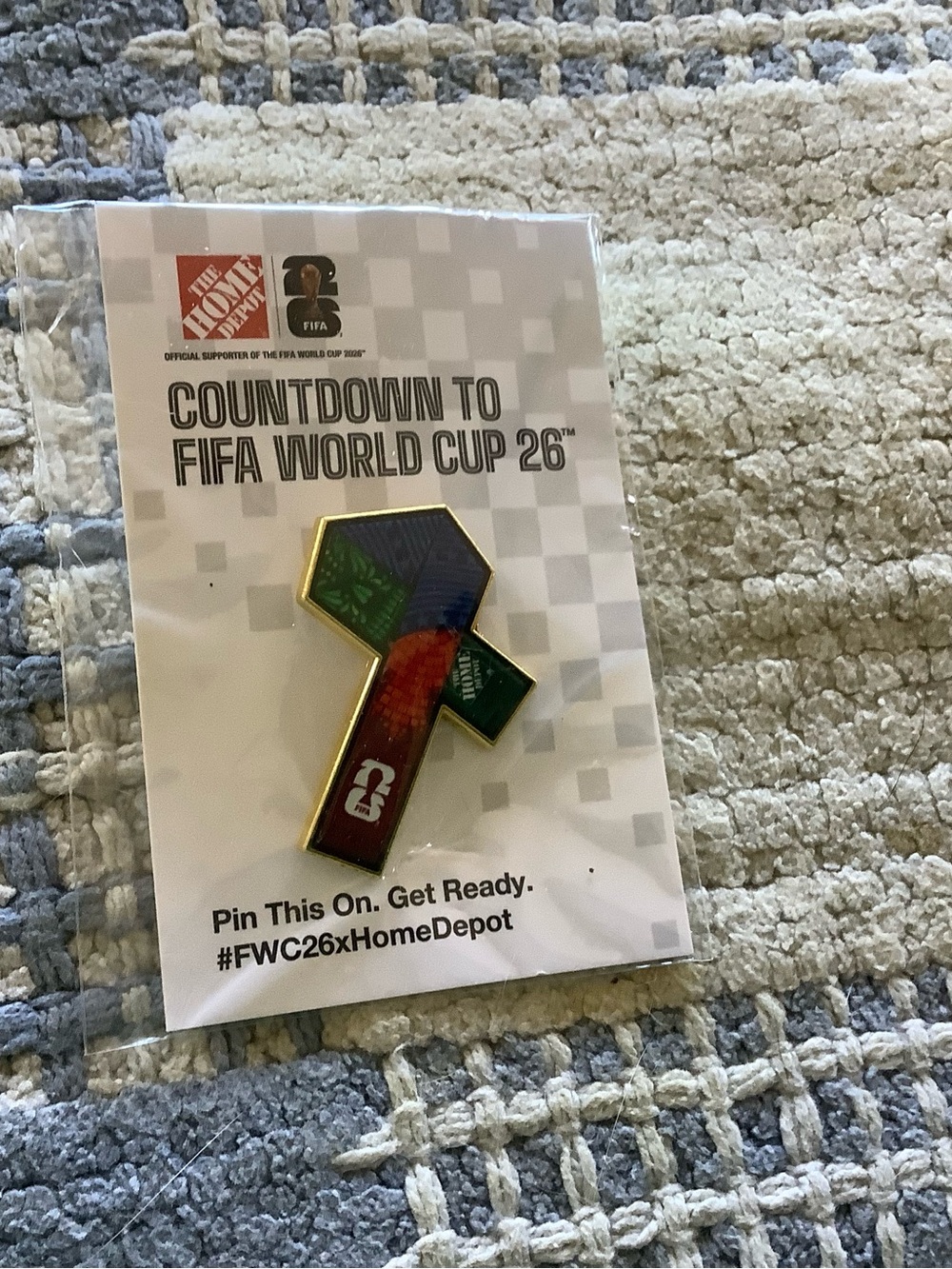 Home Depot FIFA World Cup 26 Countdown Enamel Pin - Multicolor